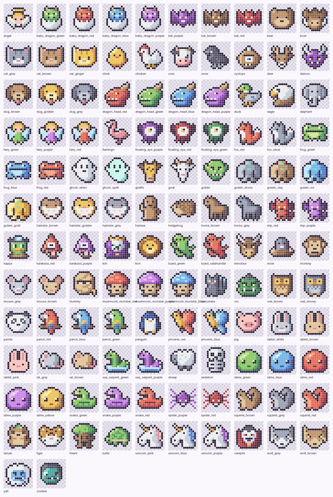 【2,400点】ドット絵アイコン素材 16×16|RPG・現代・SF・和の行事|ツクールMV/MZ対応・12パレット版つき