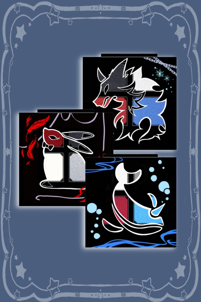 紅夜組×アイシャドウ風アクキー