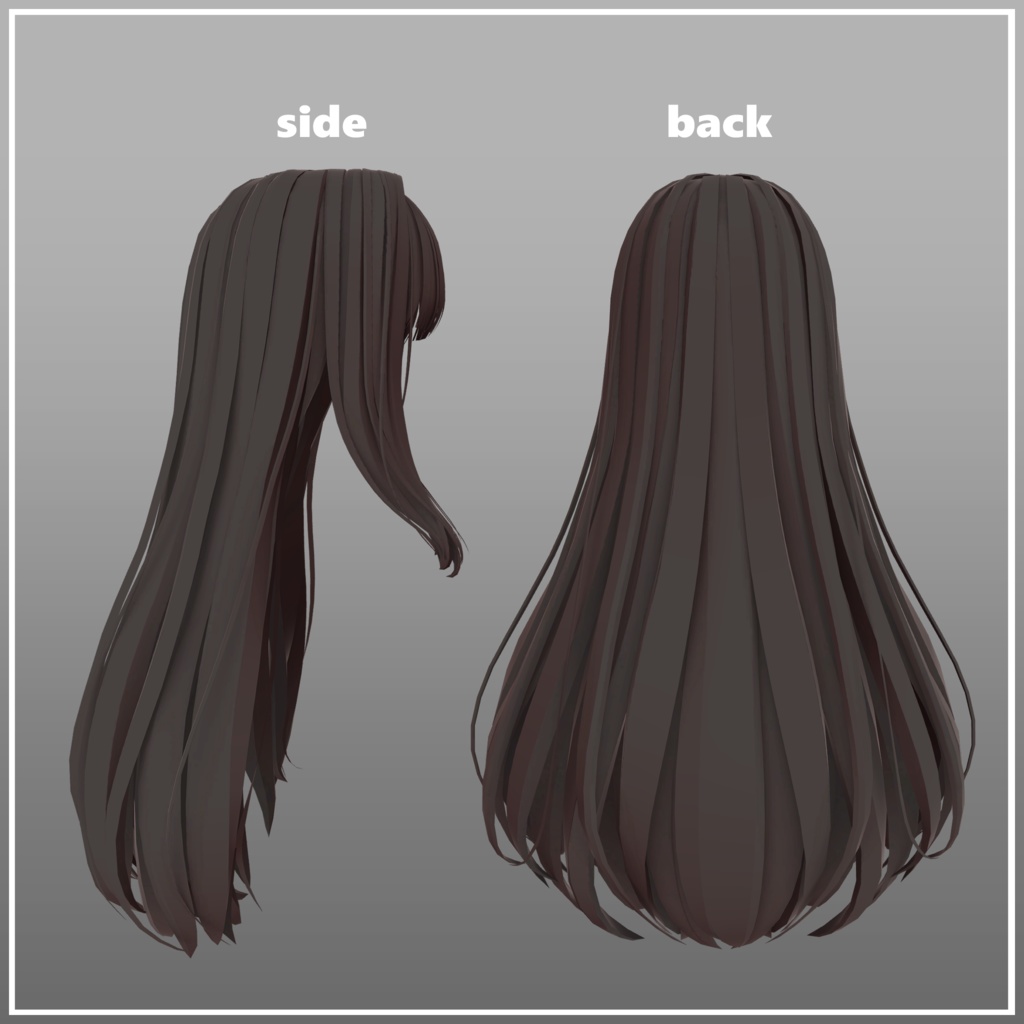 ぱっつんロングヘア <11アバター対応>