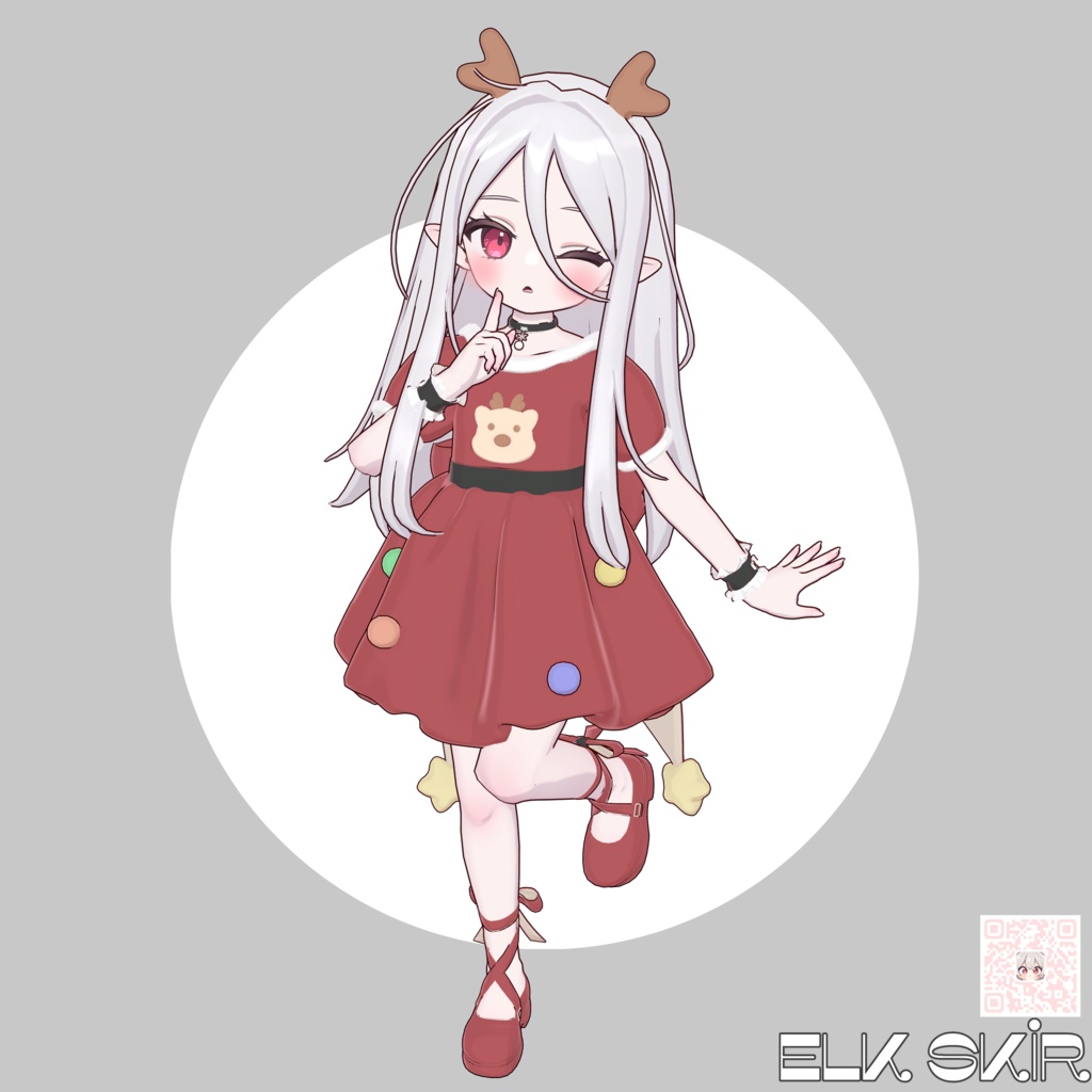 Elk skirt＜Nochicaー対応クリスマスワンピース、セール中✨＞