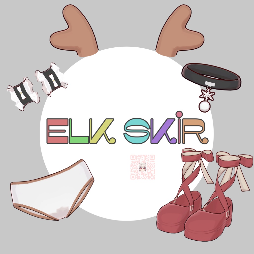 Elk skirt<Nochicaー対応クリスマスワンピース、セール中✨>