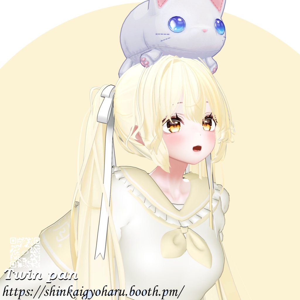 Twin pan <21アバター対応VRC Hair>