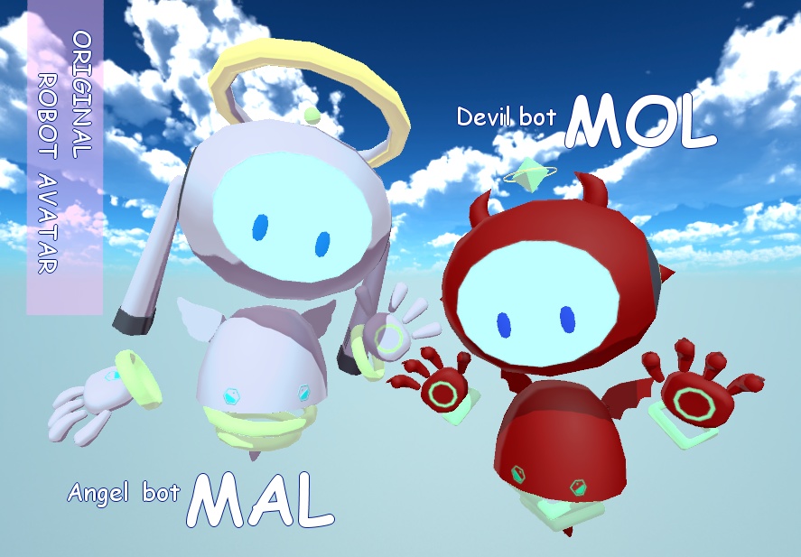 【オリジナル3Dモデル】MAL&MOL マル＆モル