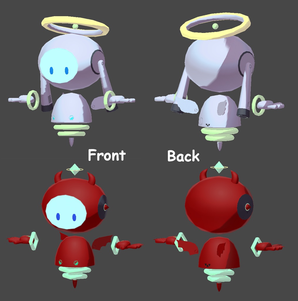 【オリジナル3Dモデル】MAL&MOL マル&モル