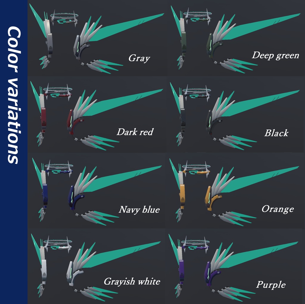 光輪型ヘッドギア&ウィング