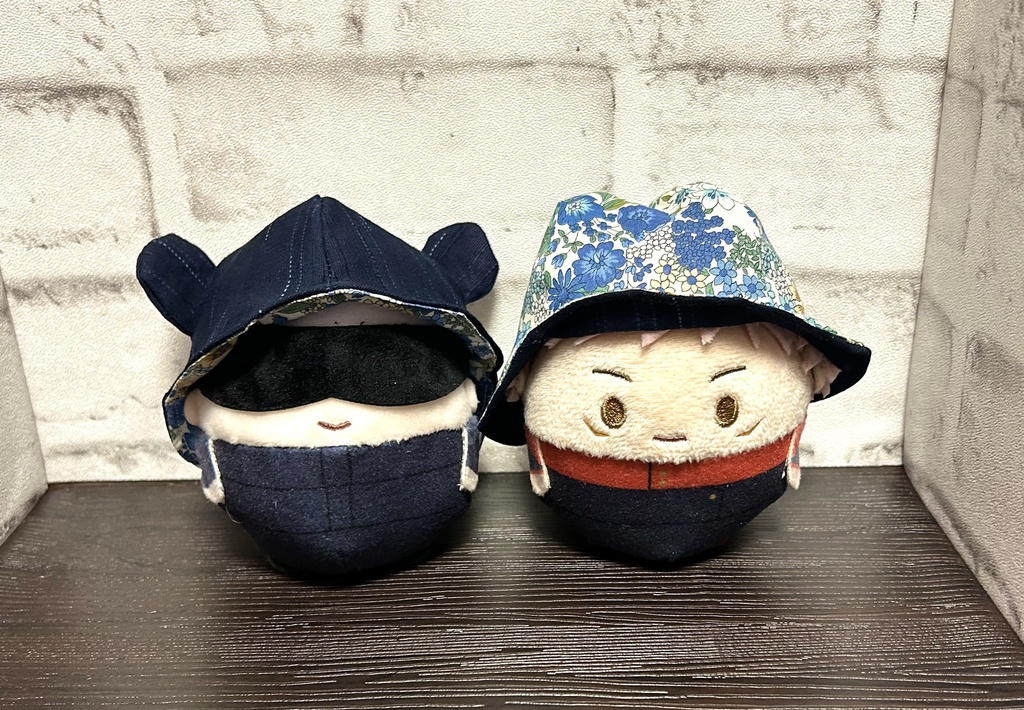 【16cmぬい用】和のくまさんはっと