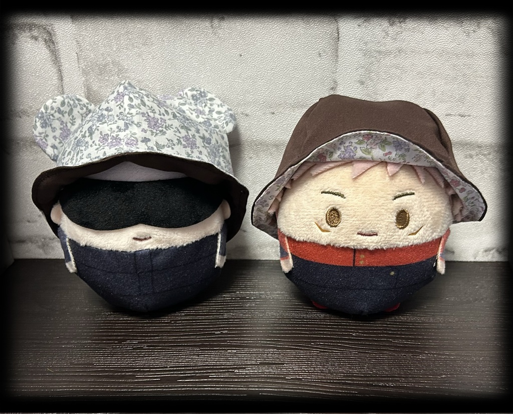 【16cmぬい用】セール価格⭐︎花柄くまさんはっと