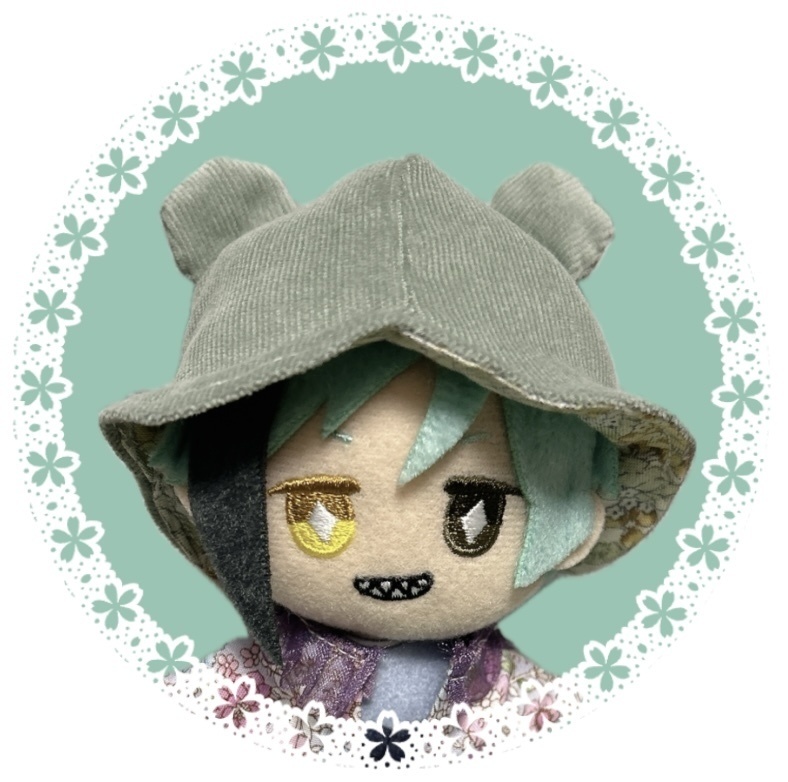 【10cmぬい用】うさくまはっと〜花柄〜