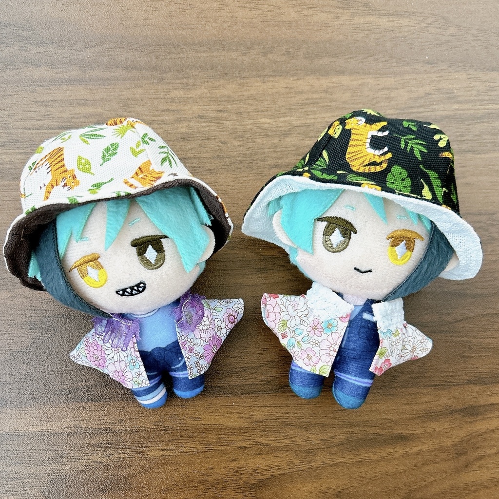 【10cmぬい用】初夏のトラ柄くまちゃんはっと