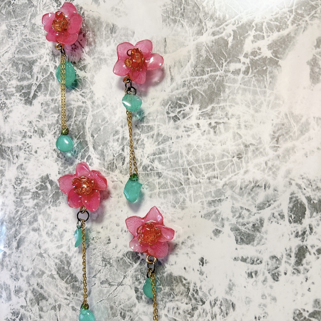 【16cmぬい用】フラワーアクセサリー つつじ