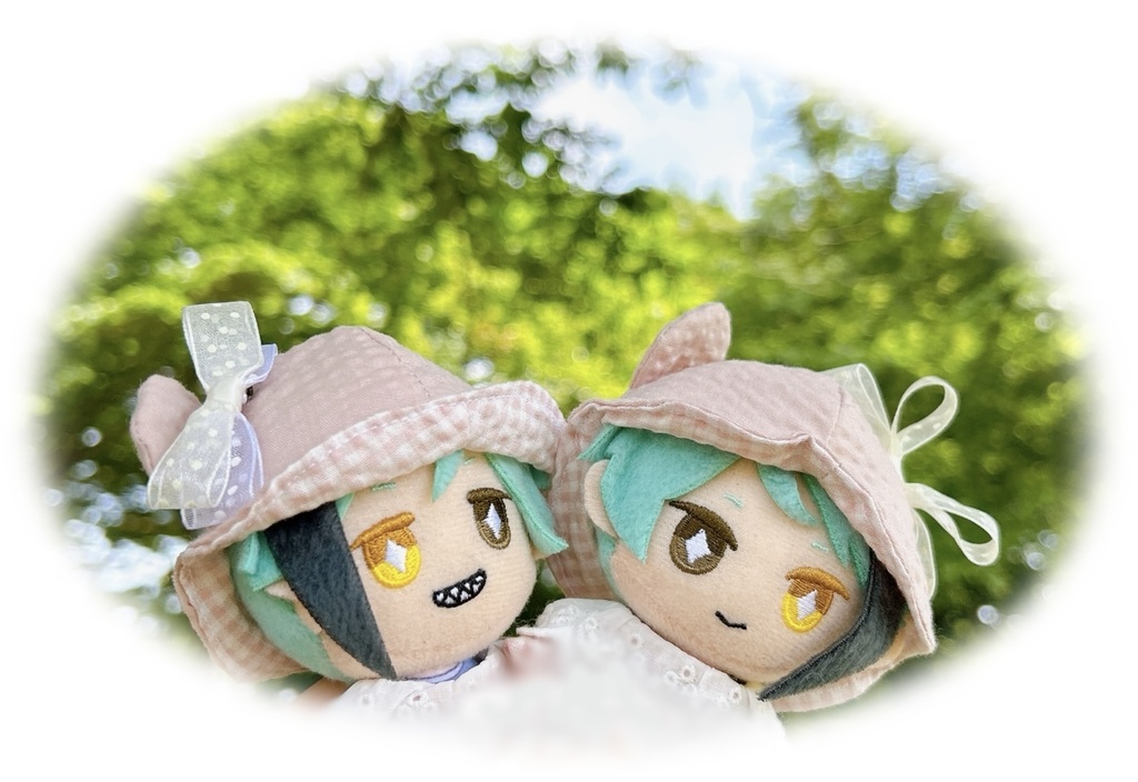 【10cmぬい用】パステルカラーくまちゃんはっと