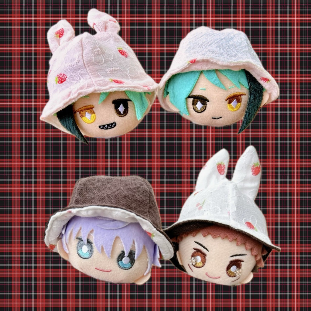 【10cmぬい用】ショートケーキうさちゃんはっと