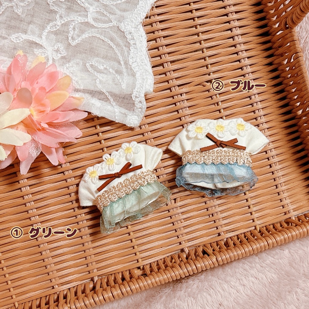 【10cmぬい用】スプリングワンピース