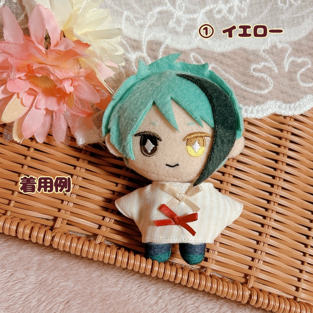 【10cmぬい用】ストライプシャツ〜淡色〜