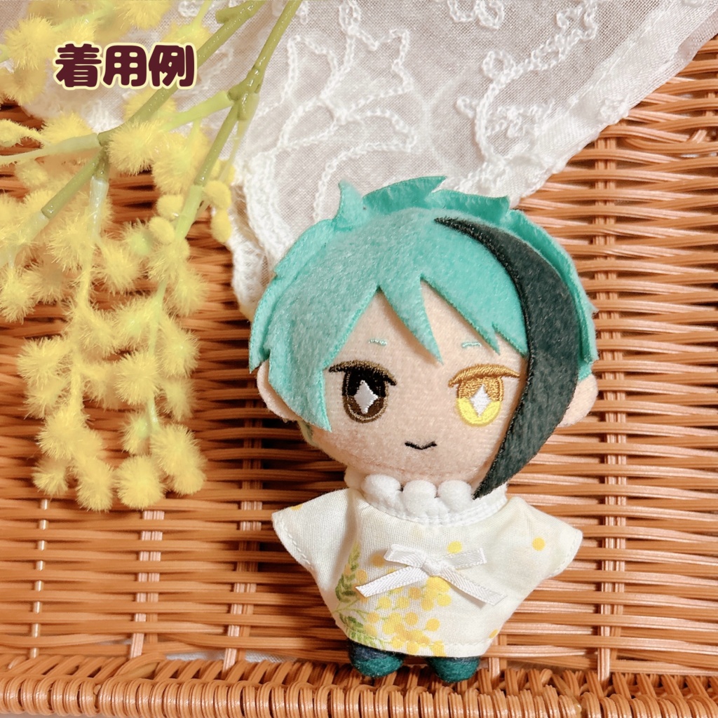 【10cmぬい用】ぽんぽんシャツ〜ミモザ〜