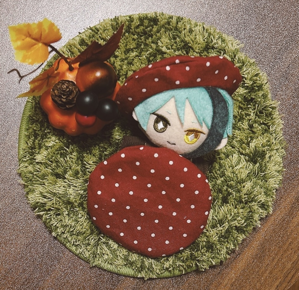 【10cmぬい用】きのこベレー帽