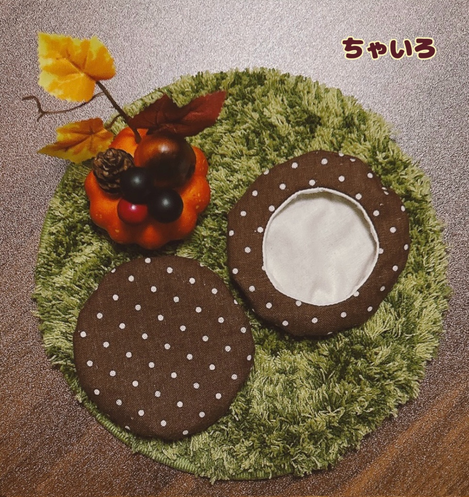 【10cmぬい用】きのこベレー帽