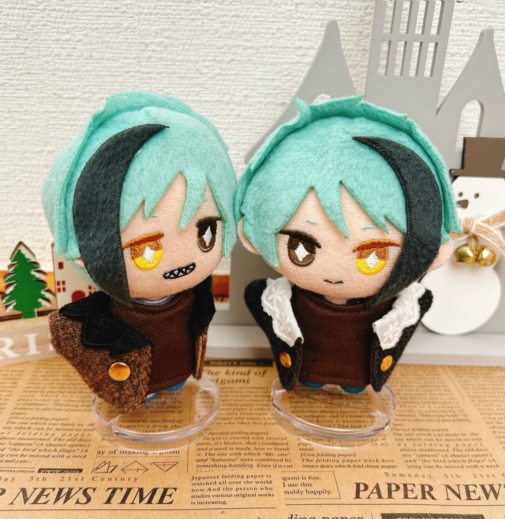 【10cmぬい用】ツイードアウターセット