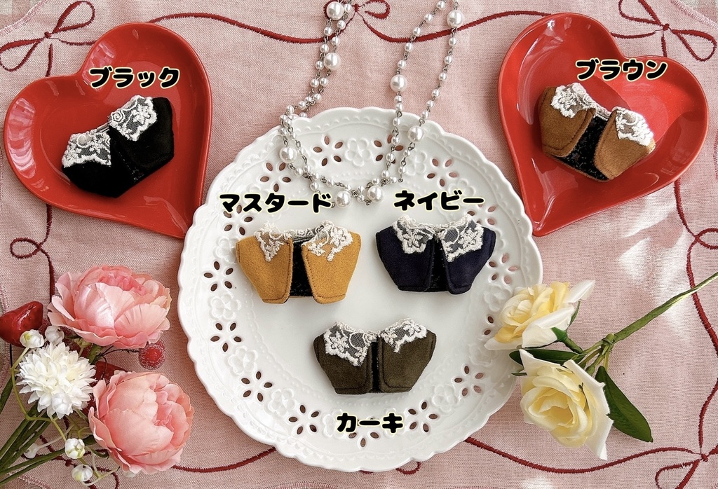 【10cmぬい用】カーディガン風スエードアウター