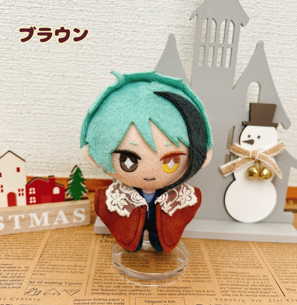 【10cmぬい用】カーディガン風スエードアウター