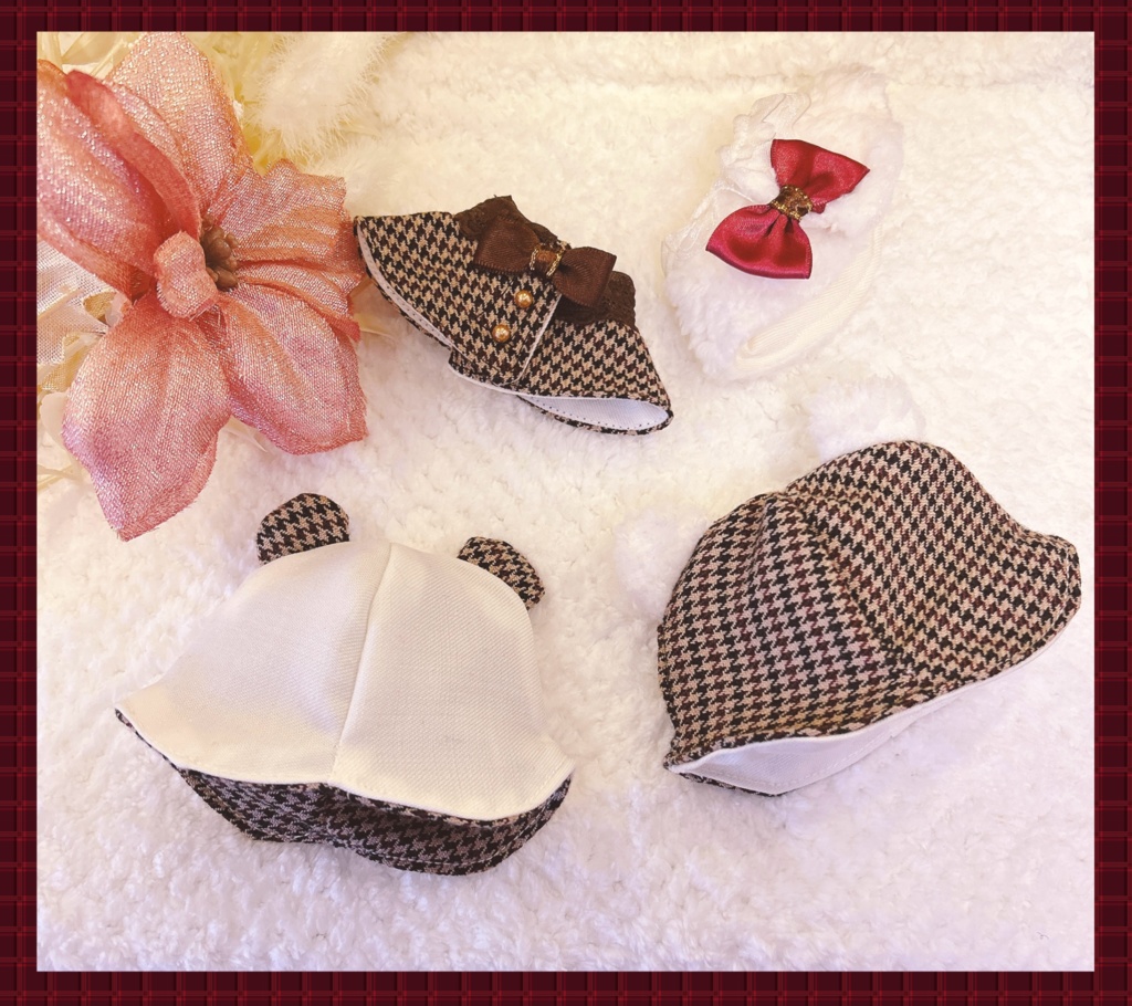 【10cmぬい用】冬のお出かけセット