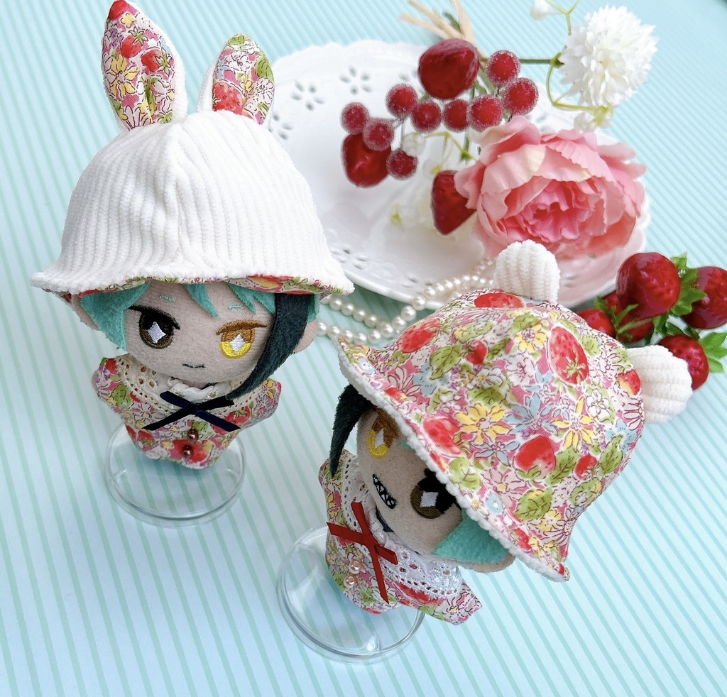 【10cmぬい用】strawberry set