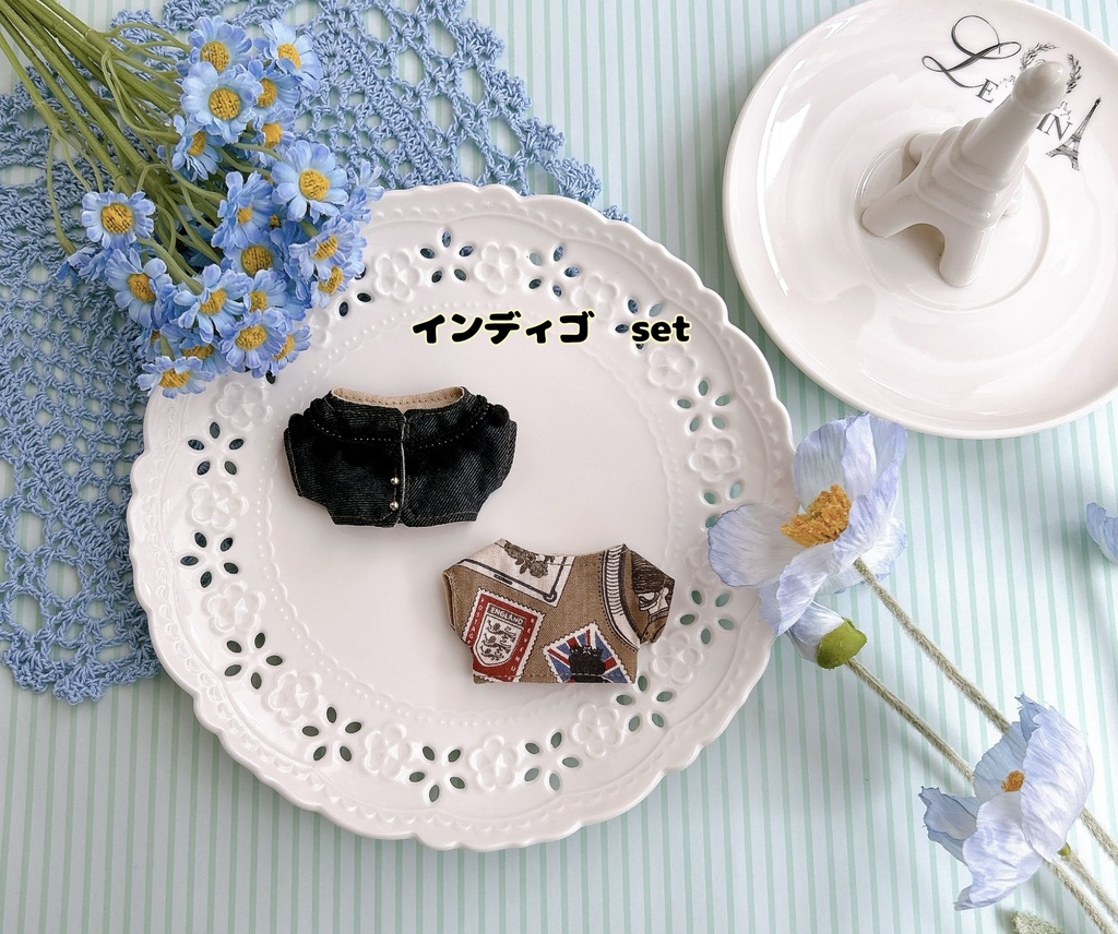 【10cmぬい用】denim jacket set