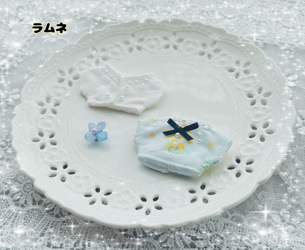 【10cmぬい用】初夏のjacket set〜クリームソーダ〜