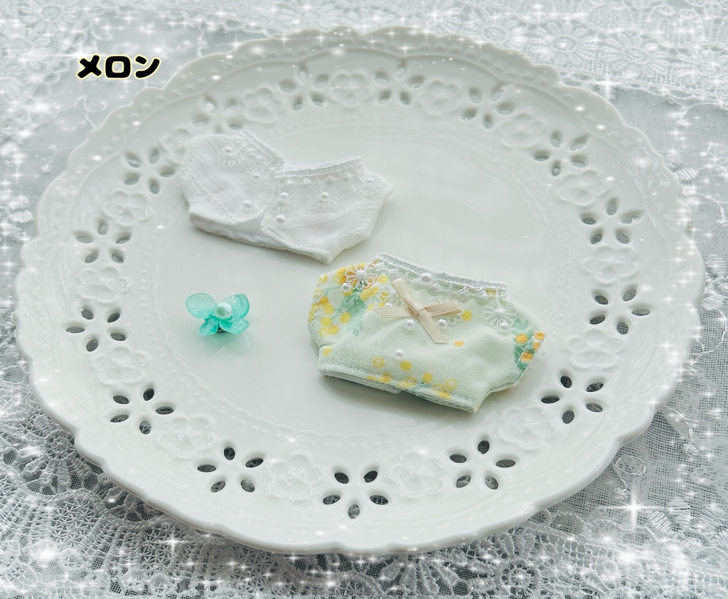 【10cmぬい用】初夏のjacket set〜クリームソーダ〜