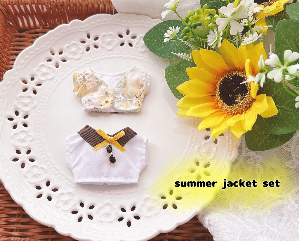 【10cmぬい用】summer jacket set