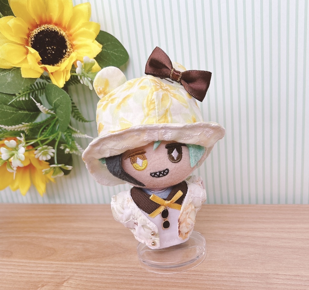 【10cmぬい用】うさくまhat〜sunflower〜