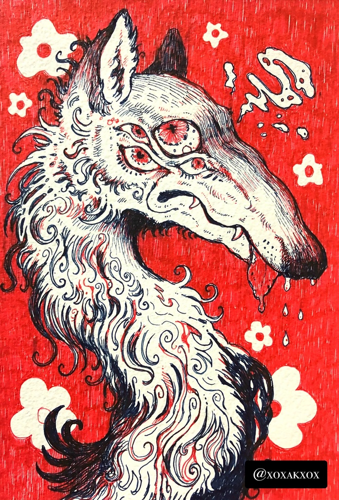 ペン画(ハガキサイズくらい)