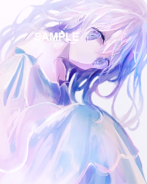 淡いグラデーションの少女 ダウンロード商品 Milkuro Booth
