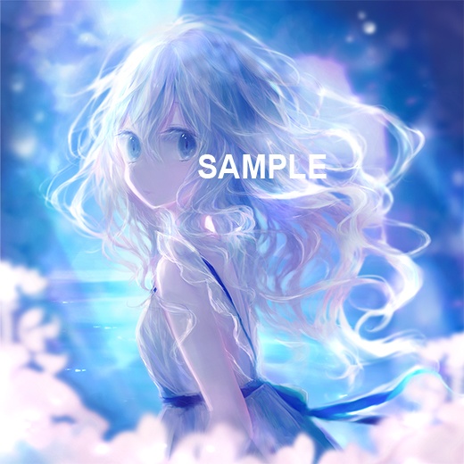 「花と青の少女」ダウンロード商品