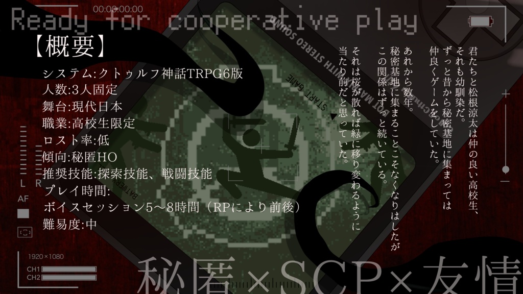 【CoC6th】Ready for cooperative play