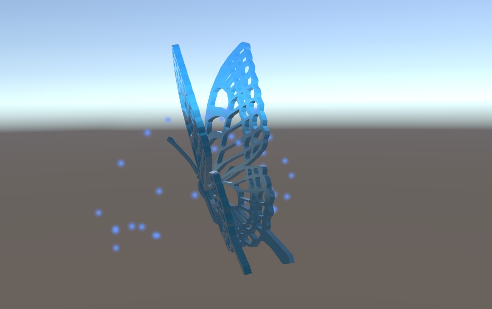 【VRChat想定】蝶アクセサリー