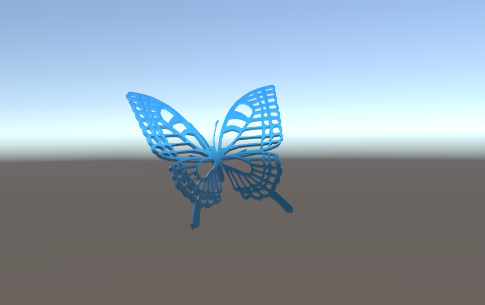 【VRChat想定】蝶アクセサリー