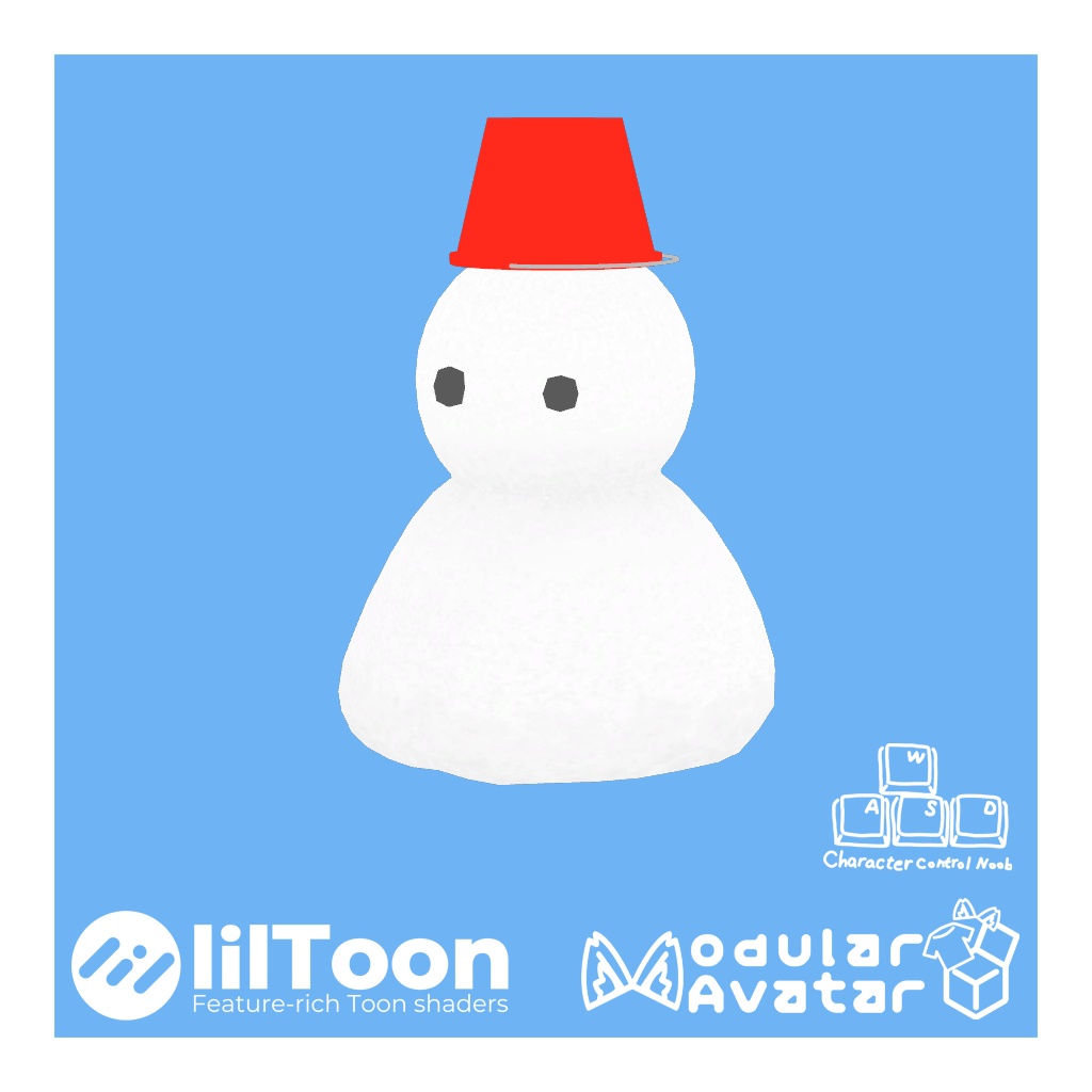 【無料VRChat想定】ゆきだるま
