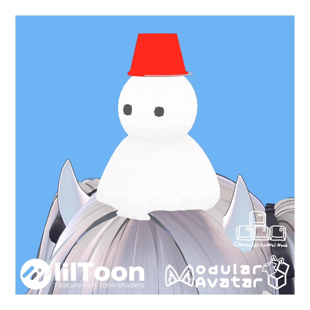 【無料VRChat想定】ゆきだるま