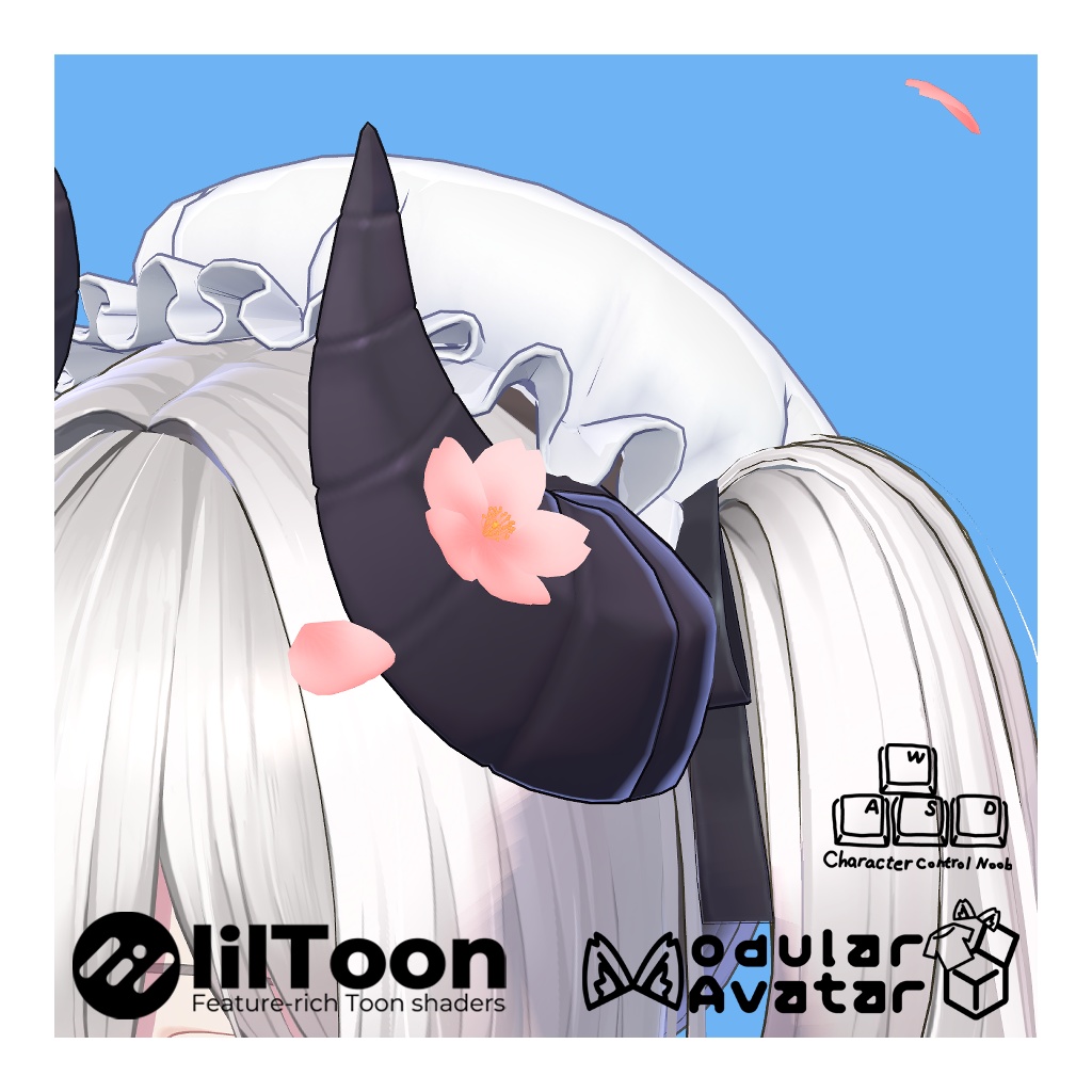 【無料VRChat想定】桜アクセサリー