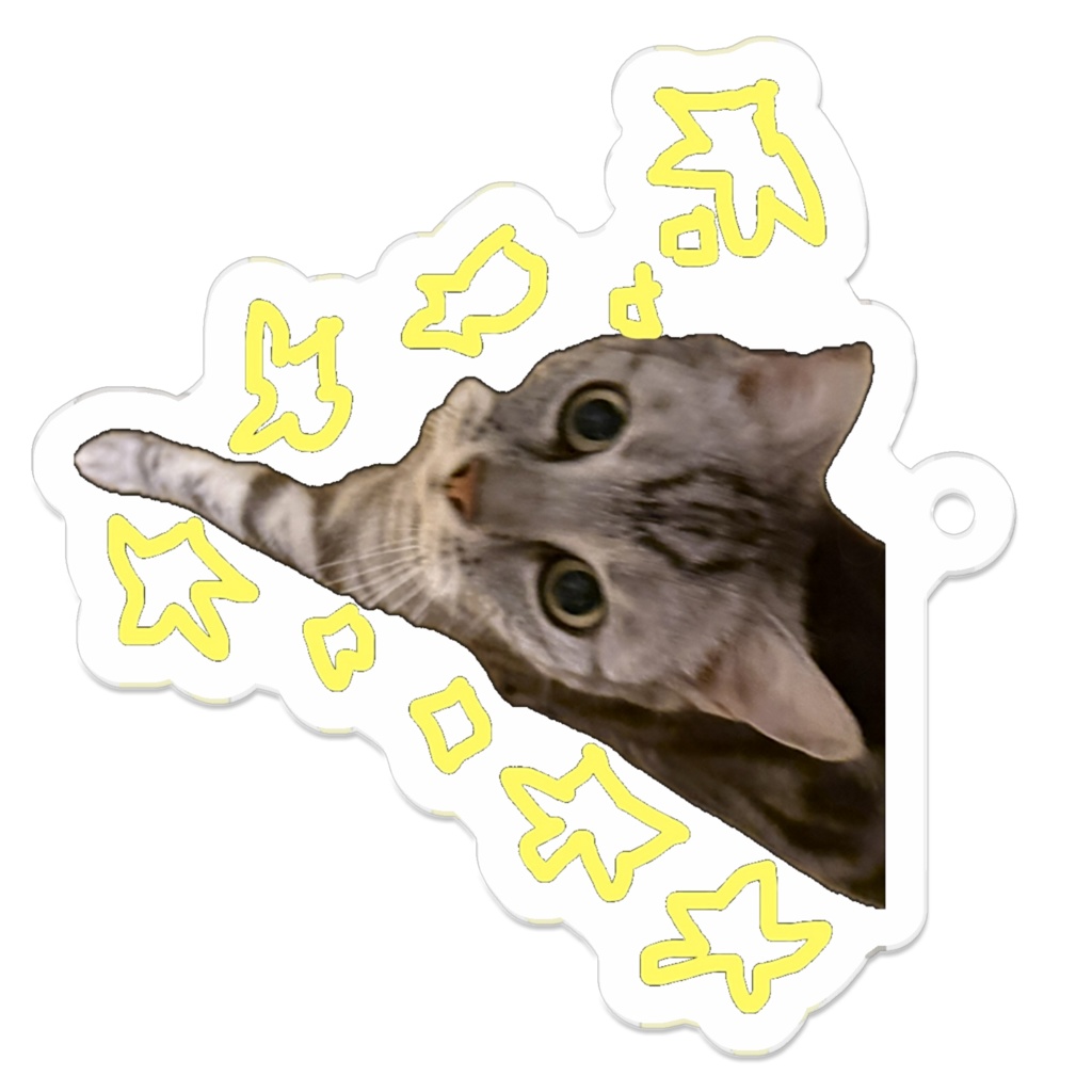 きらきらアメショキーホルダー