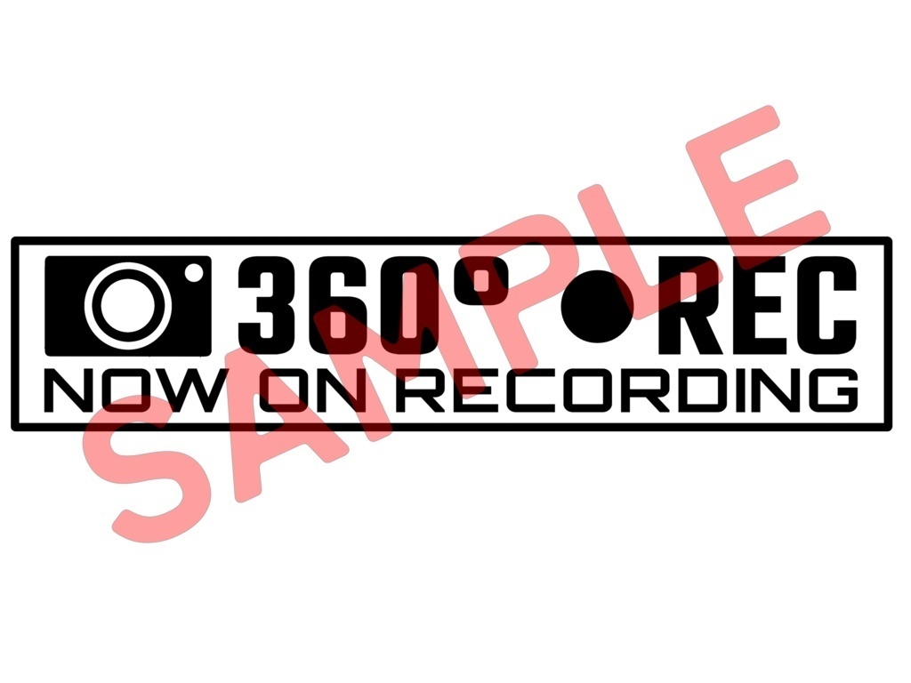 360°ドライブレコーダー カッティングステッカー