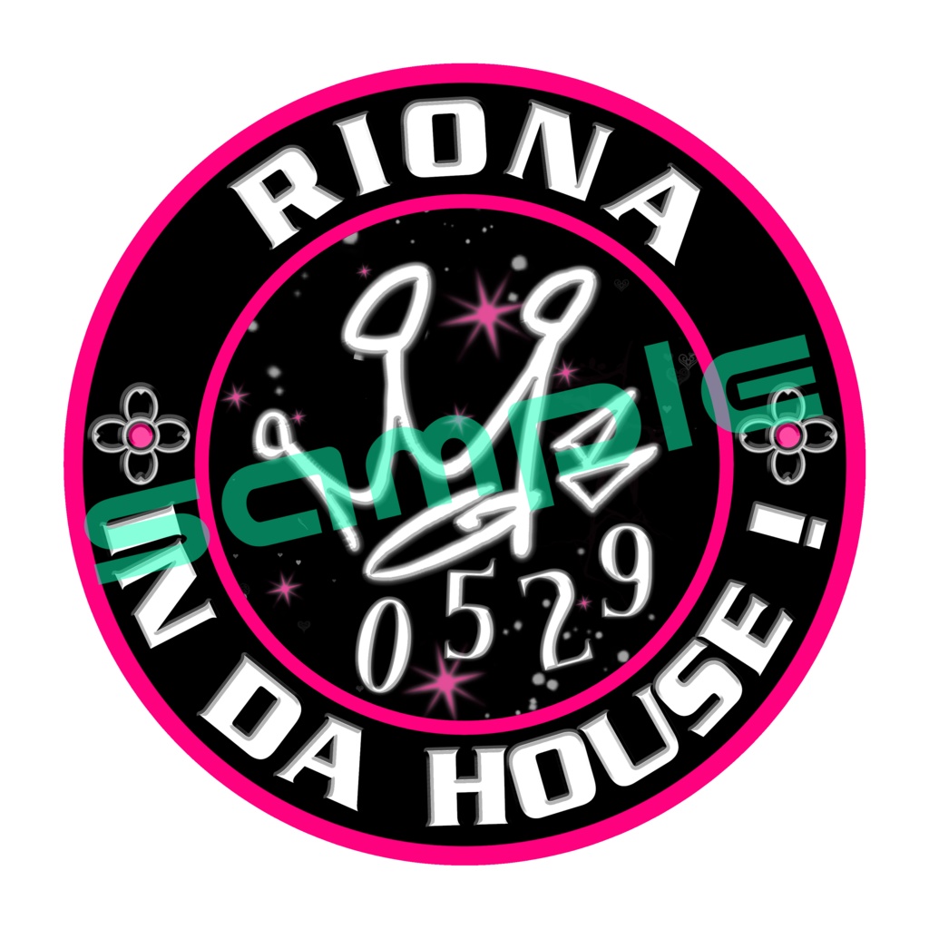【非公式】RIONA IN DA HOUSE！サークルステッカー