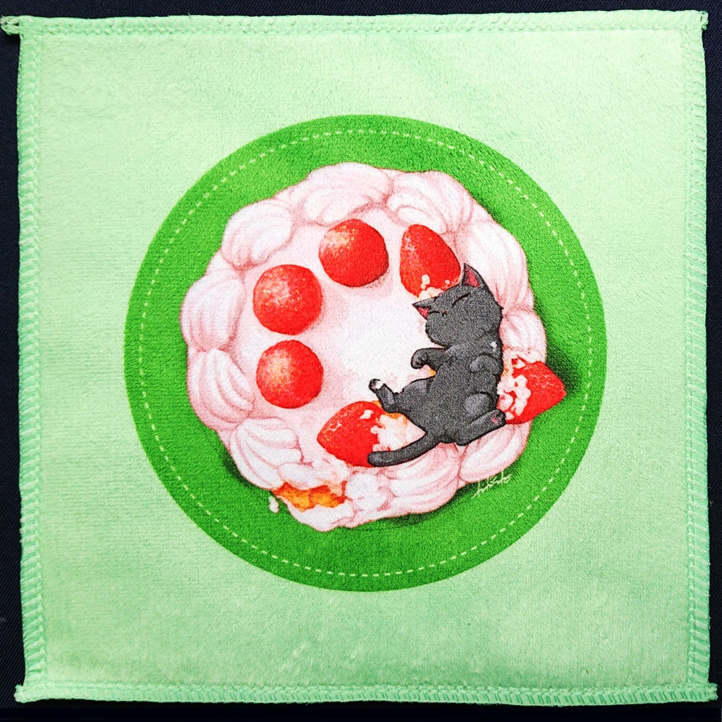 スイーツにゃんこハンカチ