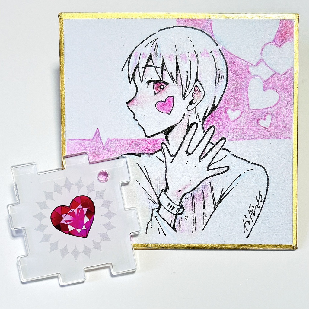 宝石アクキー色紙セット