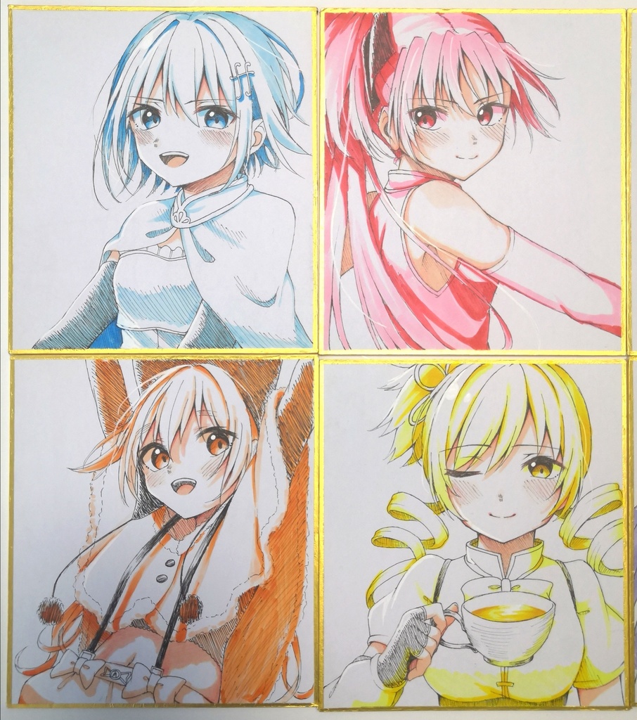 魔法少女まどか☆マギカ 色紙