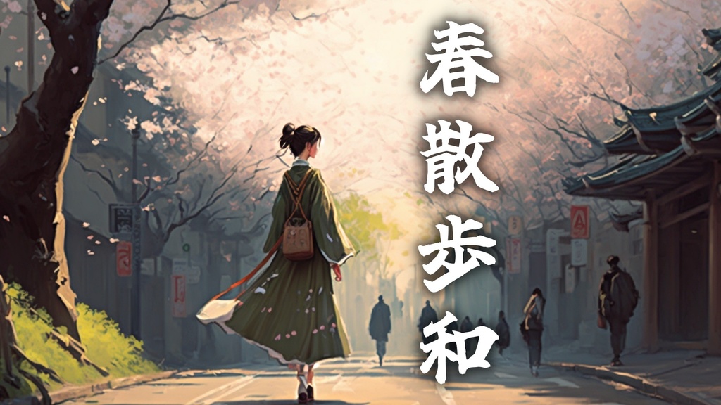春のお散歩　心地いい春風の音響く和風曲