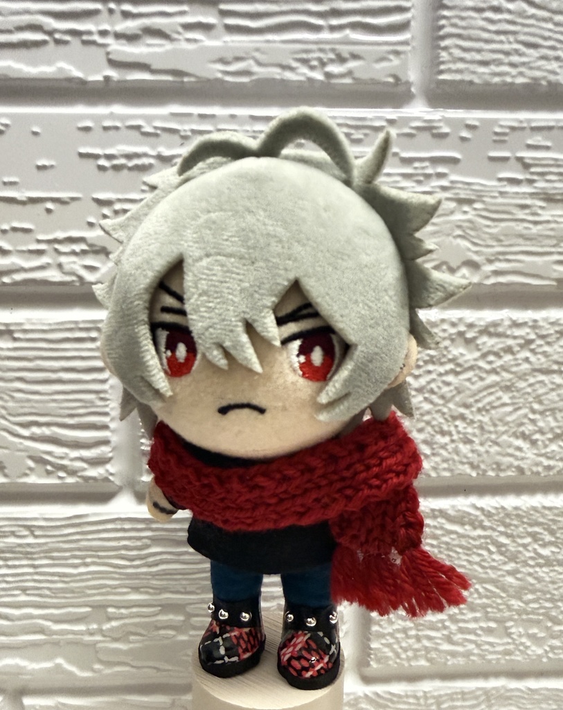 チェックレザーブーツ