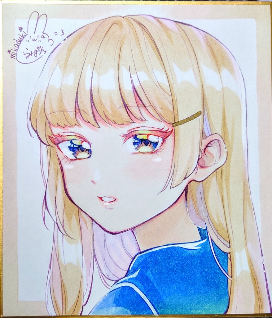 ミニ色紙原画