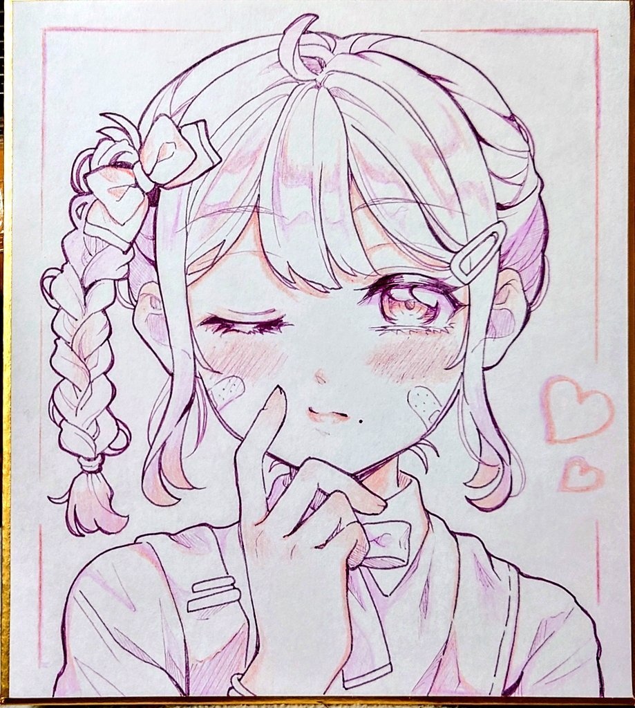 ミニ色紙原画　